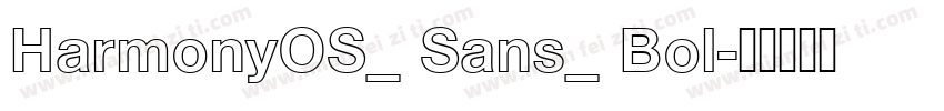 HarmonyOS_ Sans_ Bol字体转换